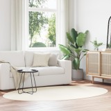 Covor vidaXL &quot;HUARTE&quot; Crem 160x230 cm Oval