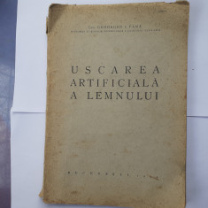 USCAREA ARTIFICIALA A LEMNULUI-ING.GHEORGHE PANA CU DEDICATIE-1944.c2.