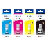 Set cerneala refill originala Epson 112 Black Cyan Magenta Yellow
