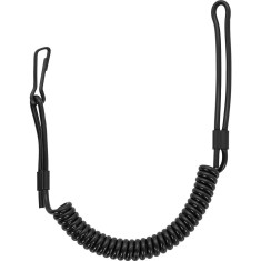 Cordon Siguranta Lanyard Spiralat Negru Mil-Tec