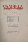 Revista Gandirea, Anul XIV, nr. 10/decembrie 1937