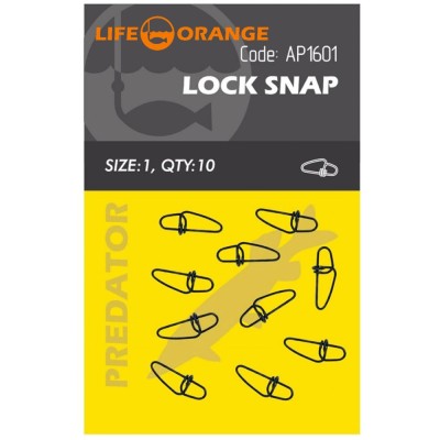 Agrafa Snap Orange Lock Snap No.000, 10buc/pac foto