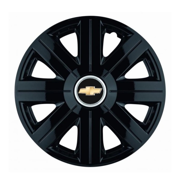 Set 4 Capace Roti, potrivite jantelor de R14, pentru Chevrolet, model Cosmos Negru