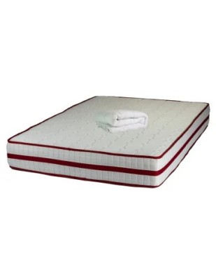 Set Saltea ortopedica cu arcuri Roza Super Lux Ortopedic 140x200x25cm, fermitate mediu-tare, plasa arcuri Bonell, fara vara-iarna, aerisire spaceair, foto