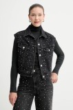 Levi&#039;s vestă culoare neagră tranzitorie 001W2