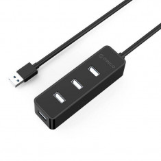 Hub USB Orico W5-U2 4x USB 2.0 Negru foto