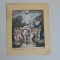 &quot;John baptizing Christ&quot; mezzotinta sec 18