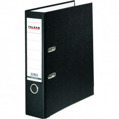 Biblioraft Falken, negru, A4, 80mm, PP exterior, carton interior foto