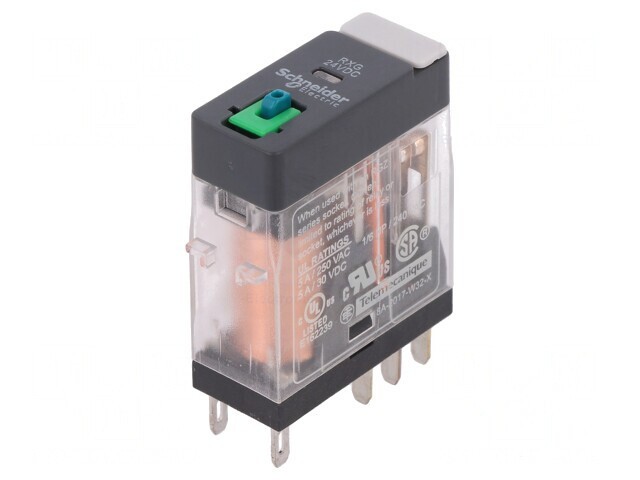 Releu Electromagnetic DPDT 24VDC 5A cu Soclu