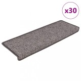 vidaXL Covoraș scări autoadeziv 30 buc. gri&amp;bej 65x21x4cm aspect sisal
