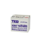 Acumulator 12V 23A AGM VRLA High Rate 181x76x167mm M5 TED Battery