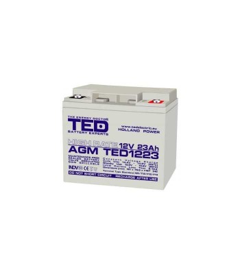 Acumulator 12V 23A AGM VRLA High Rate 181x76x167mm M5 TED Battery foto