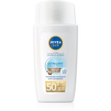 NIVEA SUN Ultra Light Fluid nuantator cu textura usoara SPF 50+ culoare Medium 40 ml