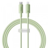 Cablu Date si Incarcare USB-C - Lightning Baseus Habitat, 20W, 1m, Verde P10360201631-00