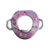 Capac pentru WC cu manere, din plastic, pentru copii, model pisicute