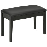 HOMCOM Bancă pentru Pian cu Spațiu de Depozitare, Bancă pentru Pian din Lemn și Piele Ecologică PU, 75x35x49 cm, Negru | Aosom Romania