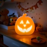 Decor LED Halloween - dovleac - LED RGB - 3 x LR1130 - 8,5 x 9 x 4 cm
