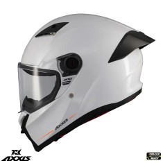 Casca integrala pentru scuter - motocicleta Axxis Fenix A0 alb lucios &ndash; tip viziera: MT-V-31B &ndash; DKS429 M (57/58cm)