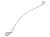 Cablu de asigurare ELESA+GANTER PVC 200mm otel inoxidabil transparent