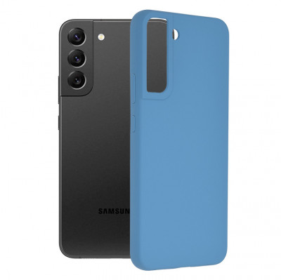 Husa pentru Samsung Galaxy S22 Plus 5G, Techsuit Soft Edge Silicone, Denim Blue foto