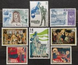 BC95, Spania, lot 6 serii Craciun, aniversari, 1971,1982