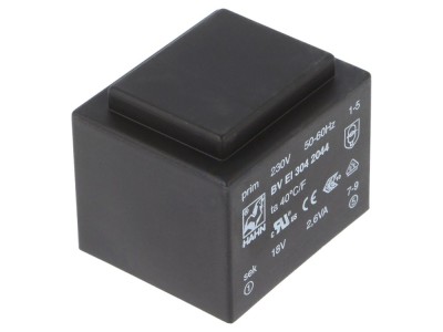Transformator &amp;icirc;ncapsulat 2,6VA 230V 18V foto
