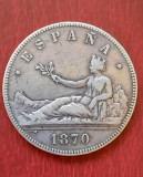 Moneda de argint - 5 Pesetas 1870, Spania - B 2140