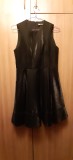 Rochie Valerio 1966, marime 42, negru metalic, Poliester