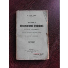 HIGIENA MENSTRUATIUNEI (PERIODULUI) - LIVIUS FURST EDITIA II-A