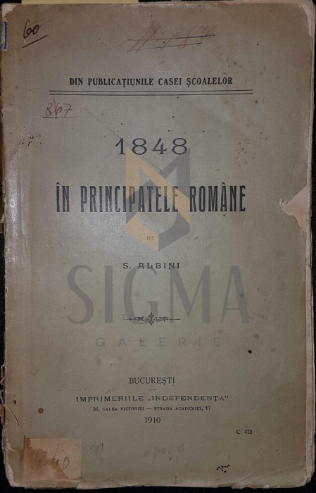 1848 IN PRINCIPATELE ROMANE, 1910