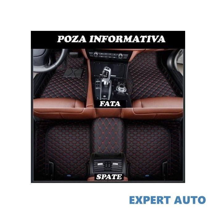 Covorase auto lux piele 5d mercedes s-class w221 2005-2013 caroserie lunga ( 5d-042 cusatura rosie ) Alta marca Alt model #7