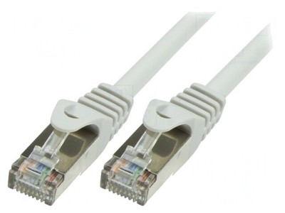 Patch cord F/UTP 5e gri 0.25m ecranat foto