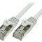 Patch cord F/UTP 5e gri 0.25m ecranat