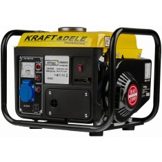 Generator pentru curent electric monofazic, 1200W, 2 CP, pornire manuala, motor in 2 timpi racit cu aer, galben, Kraft