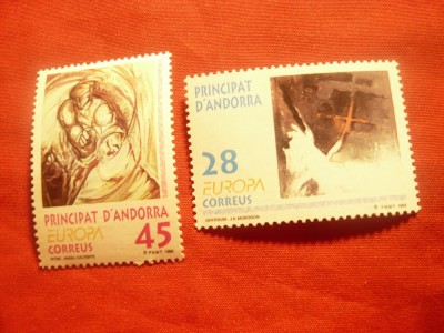 Serie Andora Spaniola 1993 - Pictura , 2 valori foto