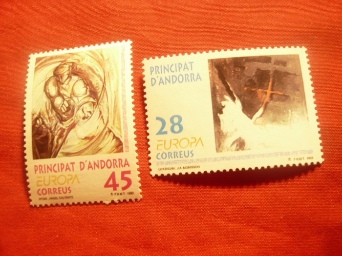 Serie Andora Spaniola 1993 - Pictura , 2 valori