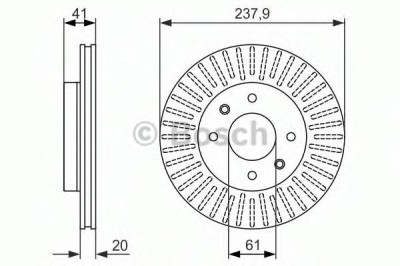 Disc frana RENAULT CLIO II (BB0/1/2, CB0/1/2) (1998 - 2005) BOSCH 0 986 479 850 foto