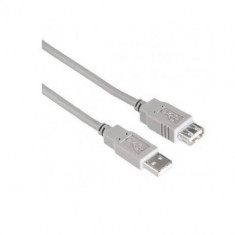 Cablu Hama tip USB cu extensie A-A gri 1.8m foto