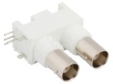 Conector BNC unghi 90&deg; 50&Omega; THT