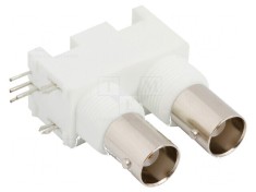 Conector BNC unghi 90&deg; 50&Omega; THT
