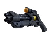 Jucarie pistol cu sunete, lumini si gloante rotative