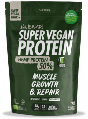 Proteina Super Vegan BIO(dupa efort) canepa Iswari foto