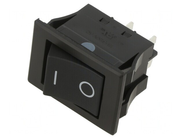Comutator Rocker DPST ON-OFF 16A/250V negru IP67
