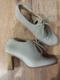 Superbe botine-pantofi dama TIMBERLAND Boot Company noi piele handmade foarte comode marime 40, Piele naturala, Gri