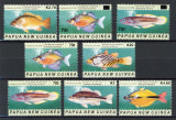 260-PAPUA NOUA GUINEE-PESTI-Serie completa de 8 timbre MNH, Nestampilat