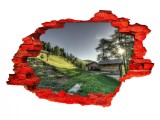 Cumpara ieftin Autocolant decorativ, Gaura in perete, Natura si peisaje, Multicolor, 85 cm, 2124ST-2