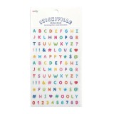 Cumpara ieftin Abtibilduri cu sclipici Alfabet Stickiville