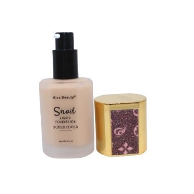 Fond de ten cu extract de melc si acoperire, Kiss Beauty, Snail, Super Cover, 220, 45 ml foto