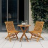 VidaXL Set mobilier de grădină, 3 piese, lemn masiv de tec 3087190