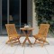 vidaXL Set mobilier de grădină, 3 piese, lemn masiv de tec 3087190